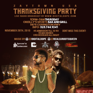 [ZaytownUSA] Thanksgiving Event 11/26/15