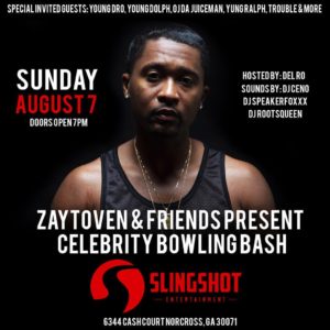 Zaytoven & Friends Celebrity Bowling Bash at Sling Shot Play