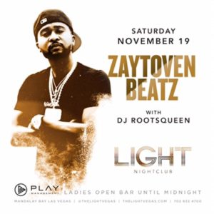 Zaytoven Beatz Live at the Light NightClub in Las Vegas 11.19.16