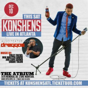 Konshens Live in Atlanta Saturday 12.10.16