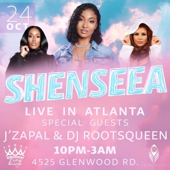 Don’t Miss Shenseea Live This Saturday in Atlanta