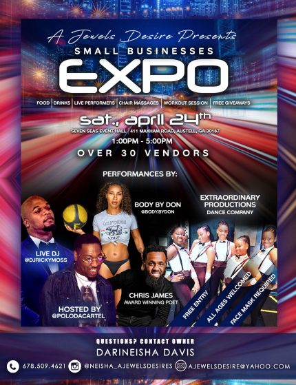 A Jewel’s Desire Presents Small Business Expo and Pop-up Shop on April 24, 2021